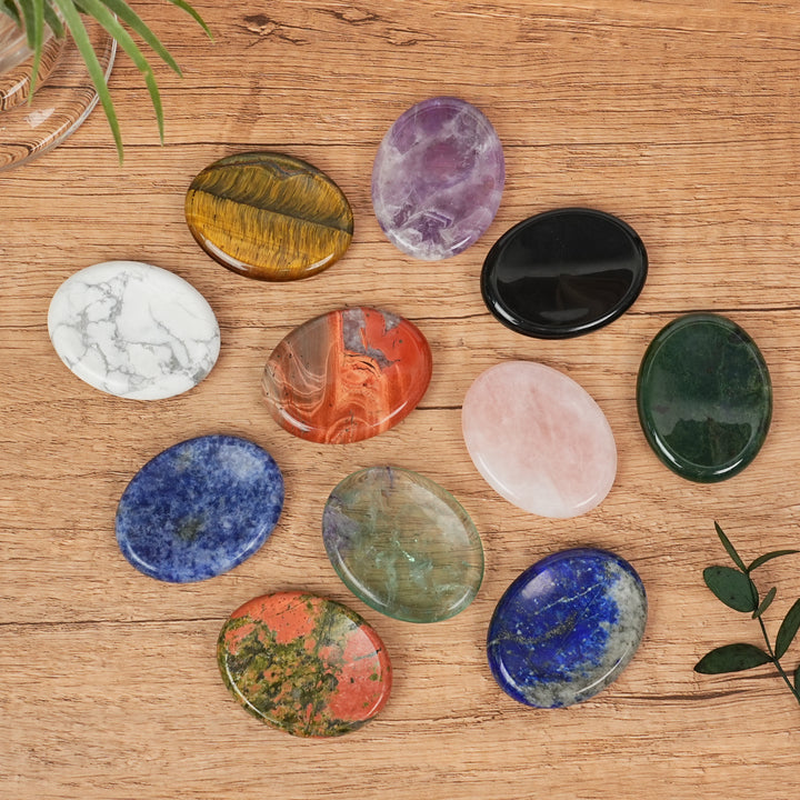 Natural Crystal Worry Stone,Palm Stone