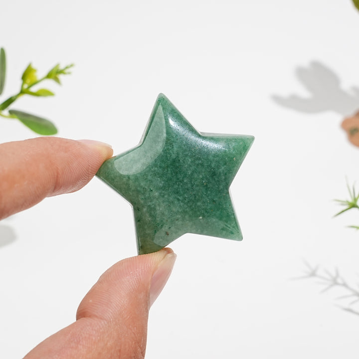 Natural Carving Green Aventurine Star