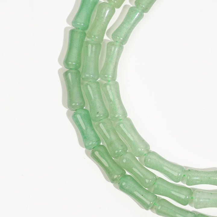 Natural Crystal Bamboo-Joint Bead Strand