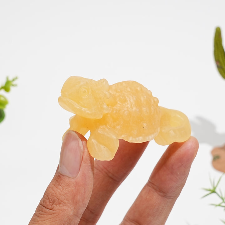Natural Crystal Lizard Carving
