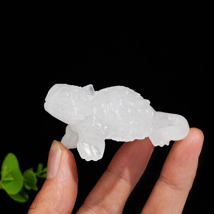 Natural Crystal Lizard Carving