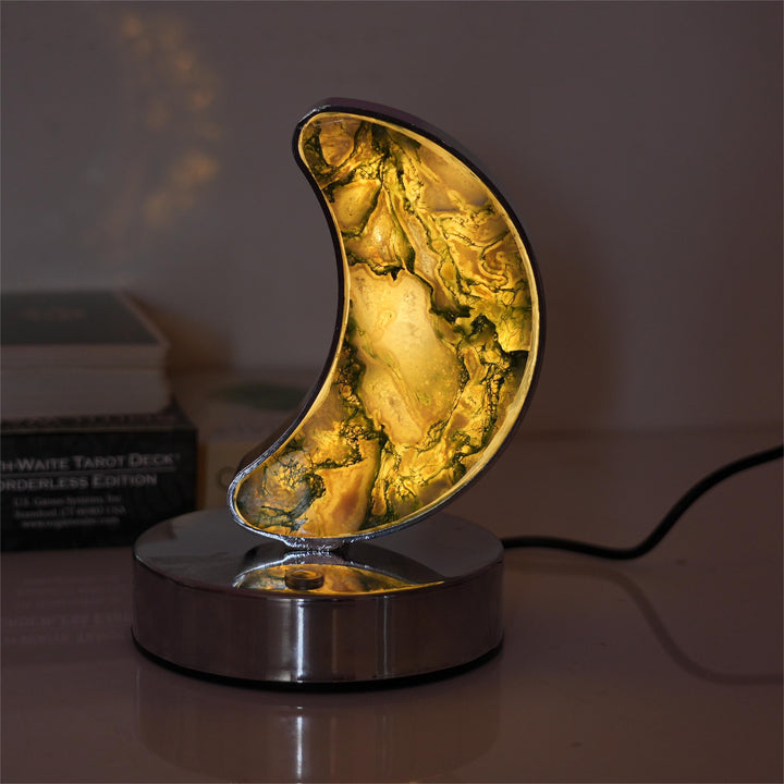 Lampe en agate mousse