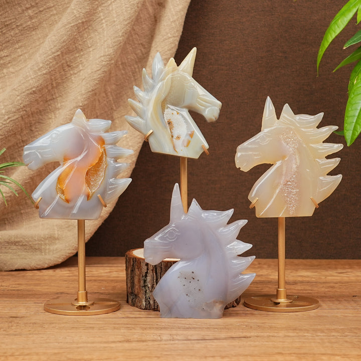 Unique, Agate Geode Unicorn