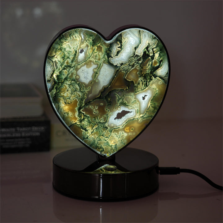 Moss Agate Lamp