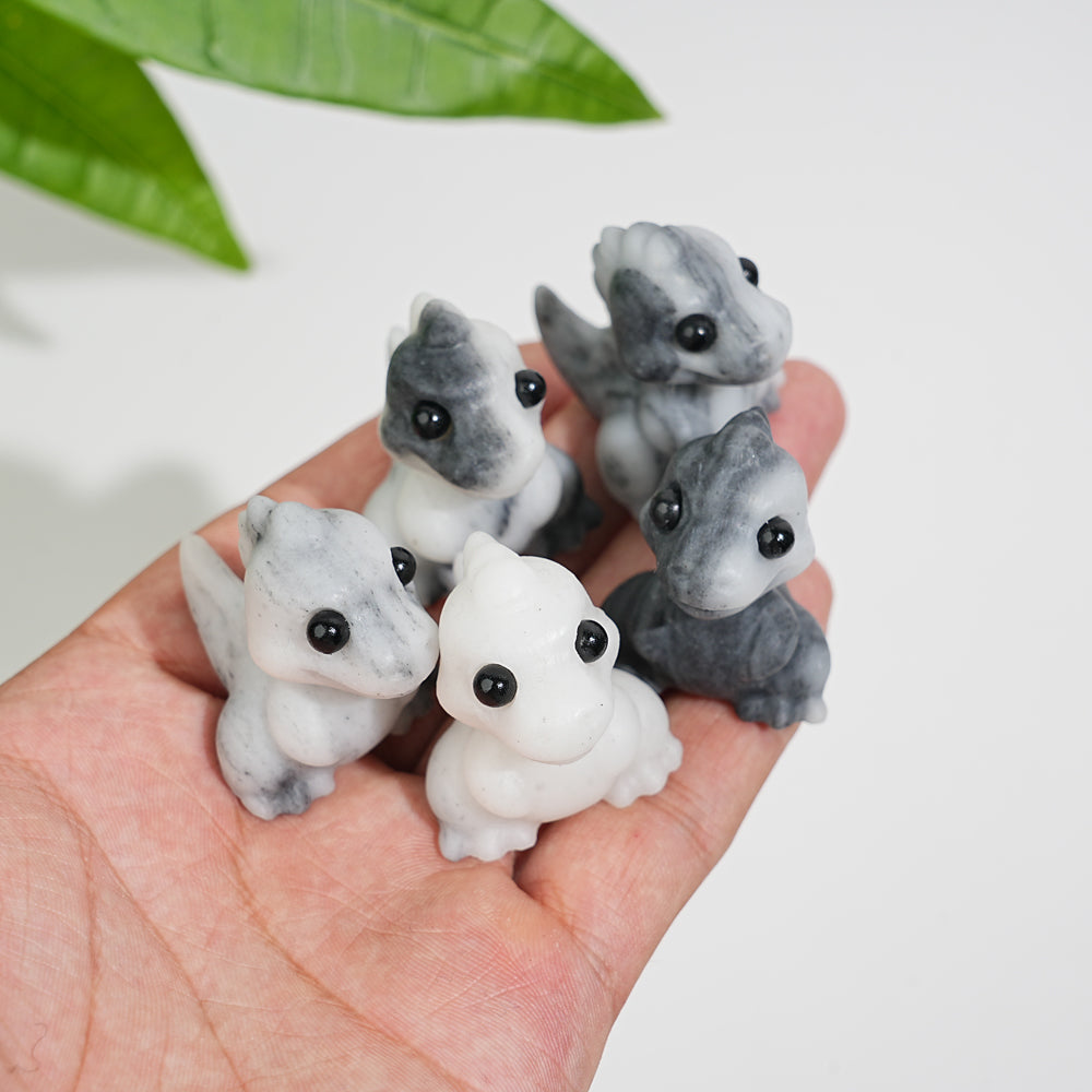 Natural Crystal Carving Mini Dinosaur