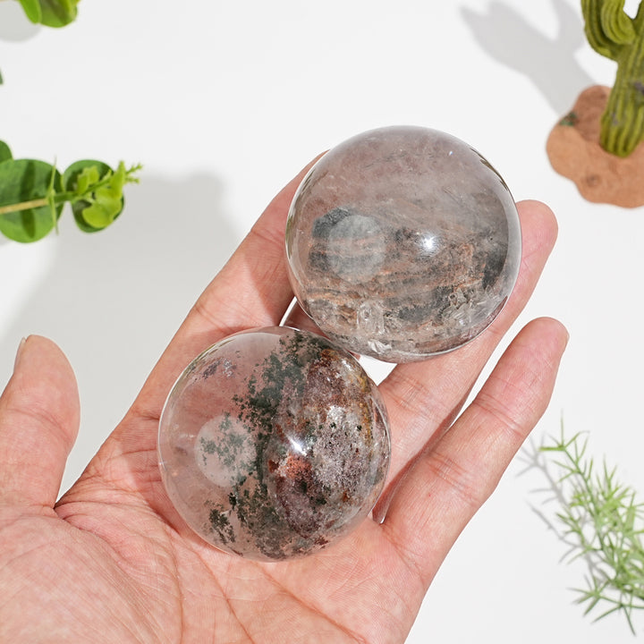Unique,Natural Crystal Garden Quartz Sphere