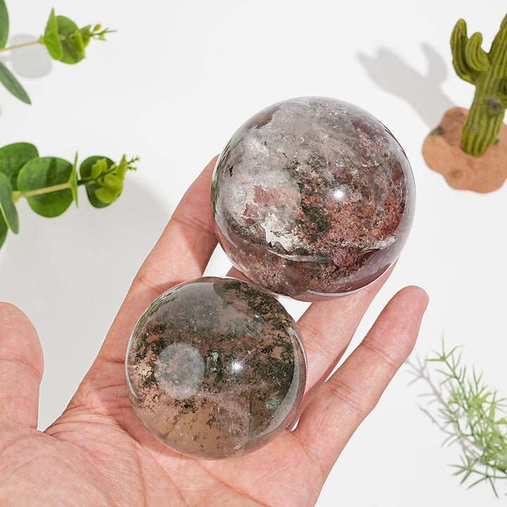 Unique,Natural Crystal Garden Quartz Sphere