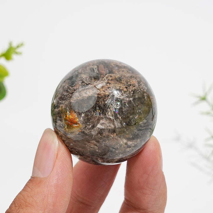 Unique,Natural Crystal Garden Quartz Sphere