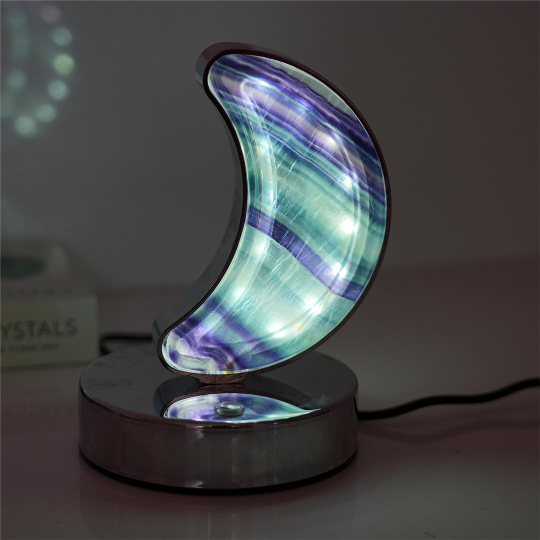 Rainbow Fluorite Lamp