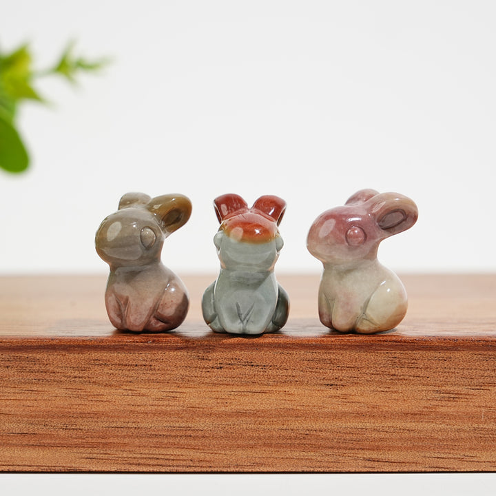 Natural Crystal Alashan Agate Rabbit