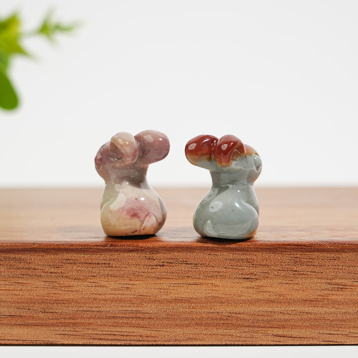 Natural Crystal Alashan Agate Rabbit