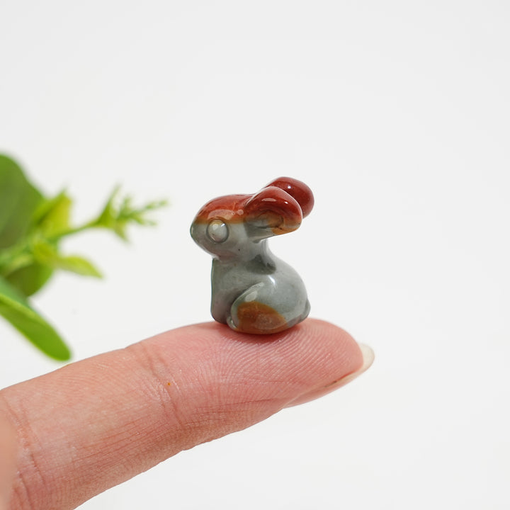 Natural Crystal Alashan Agate Rabbit