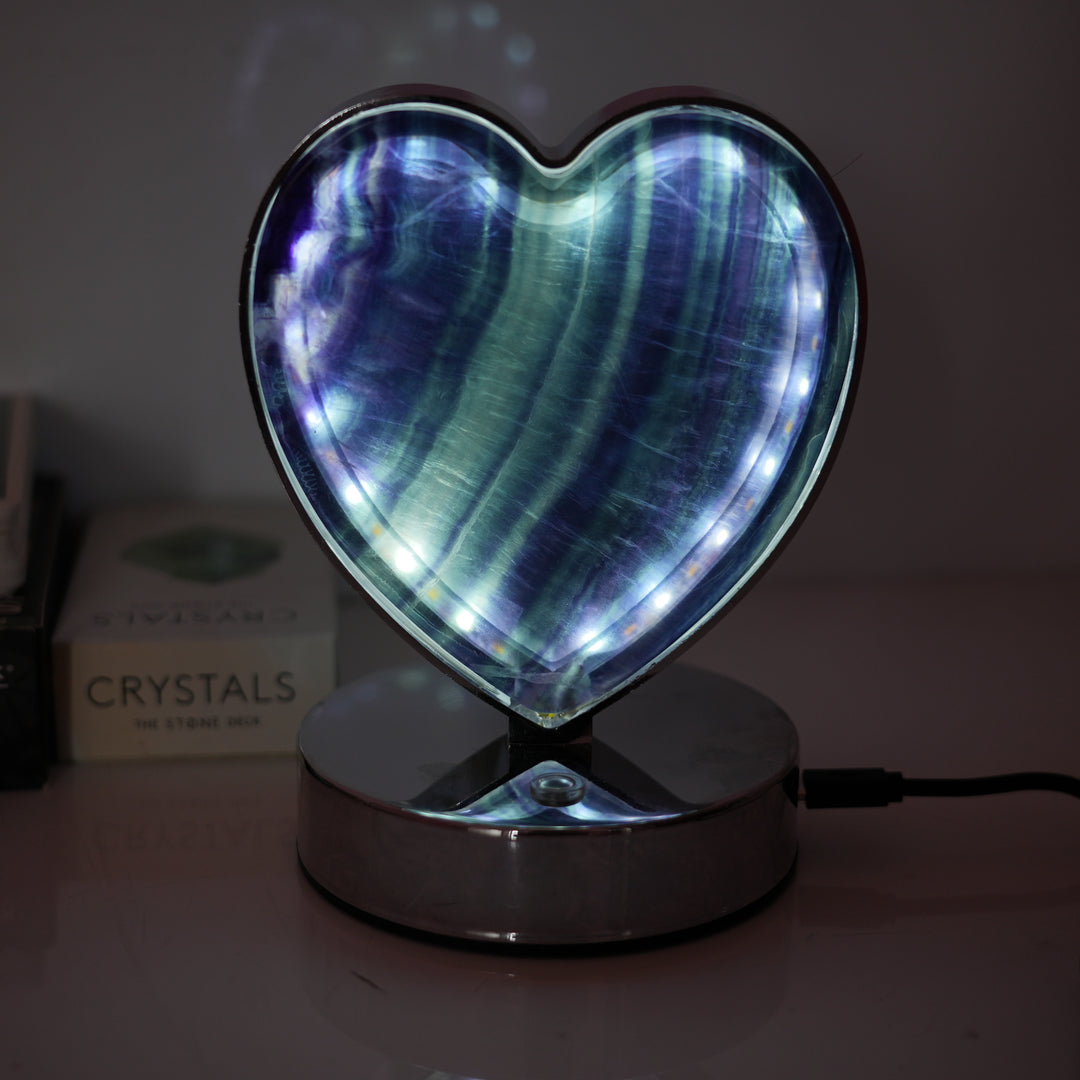 Rainbow Fluorite Lamp