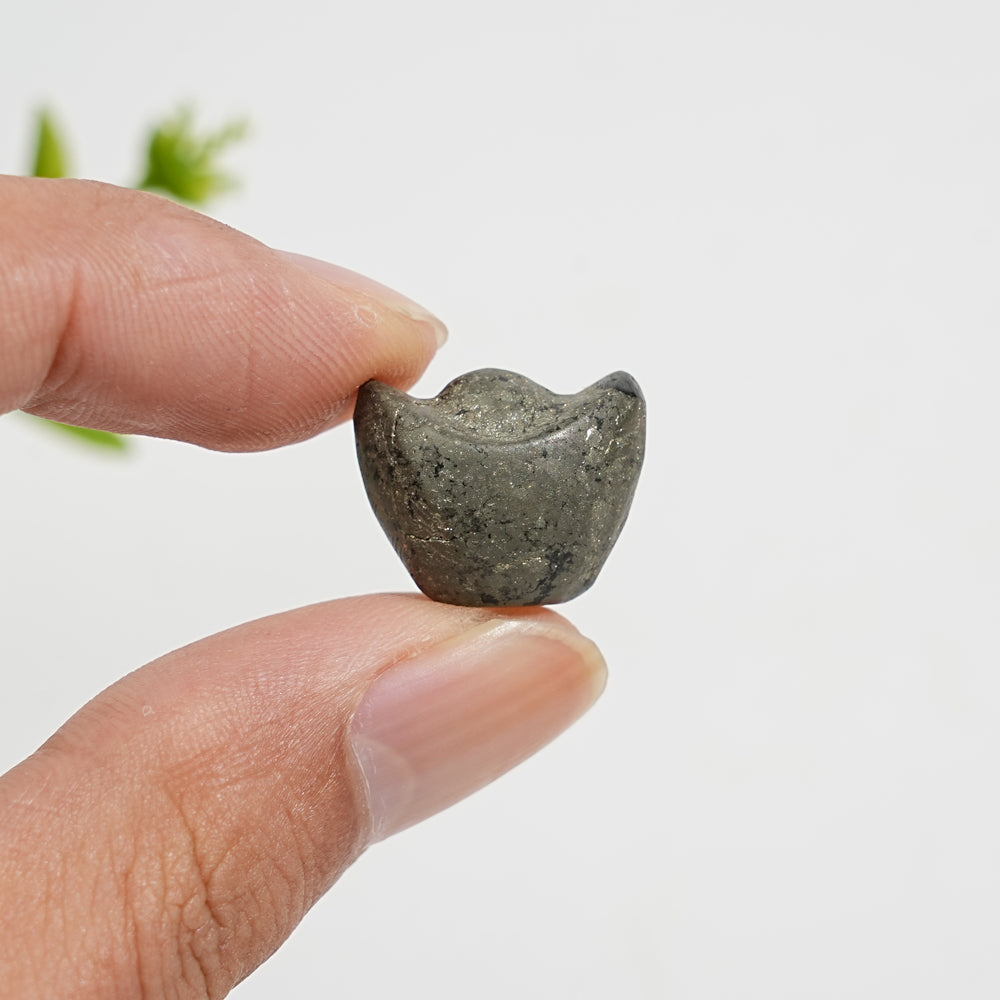 Natural Crystal Pyrite Ingot