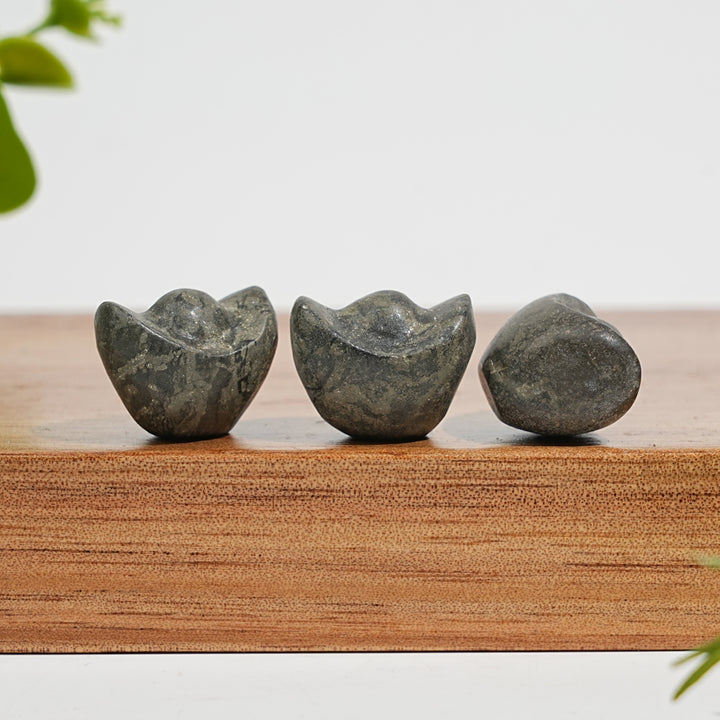 Natural Crystal Pyrite Ingot