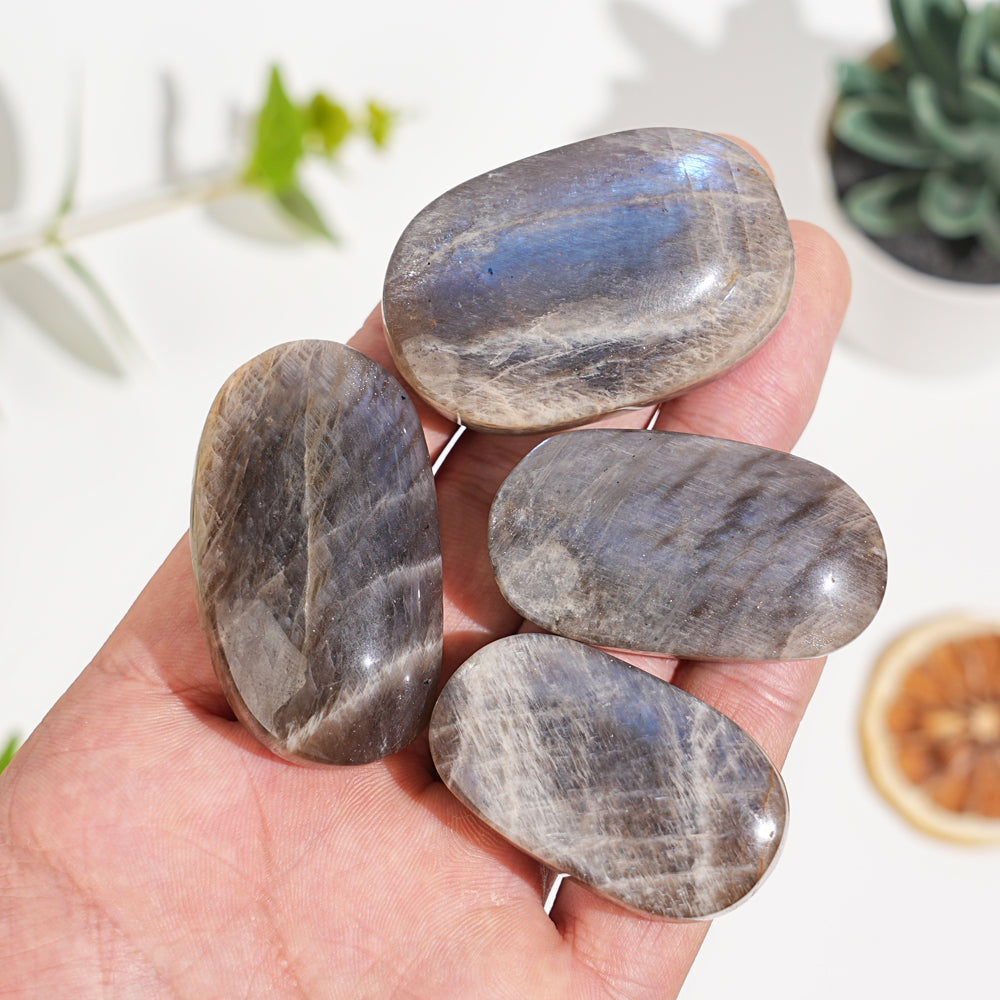 Natural Moonstone Palm Stone