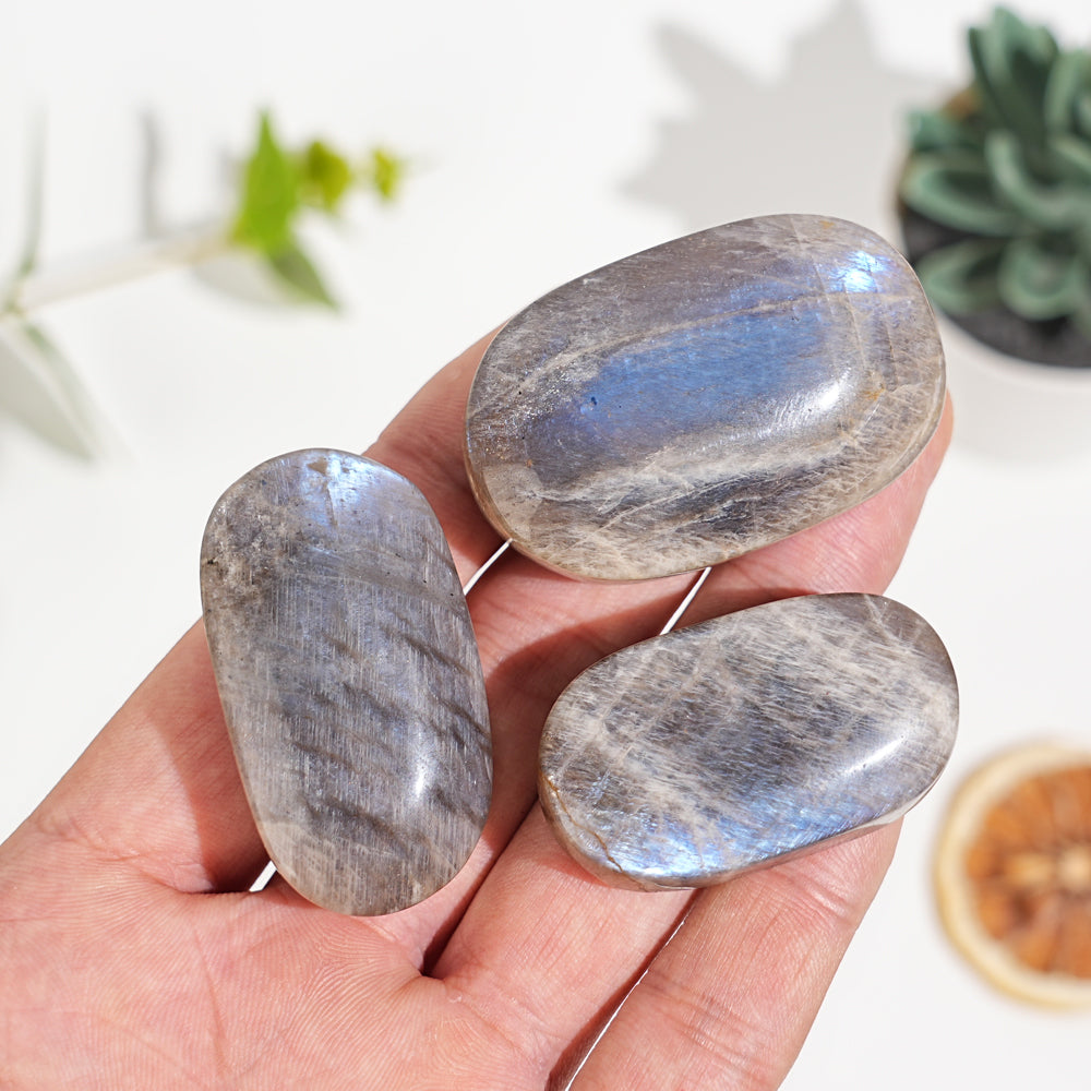 Natural Moonstone Palm Stone