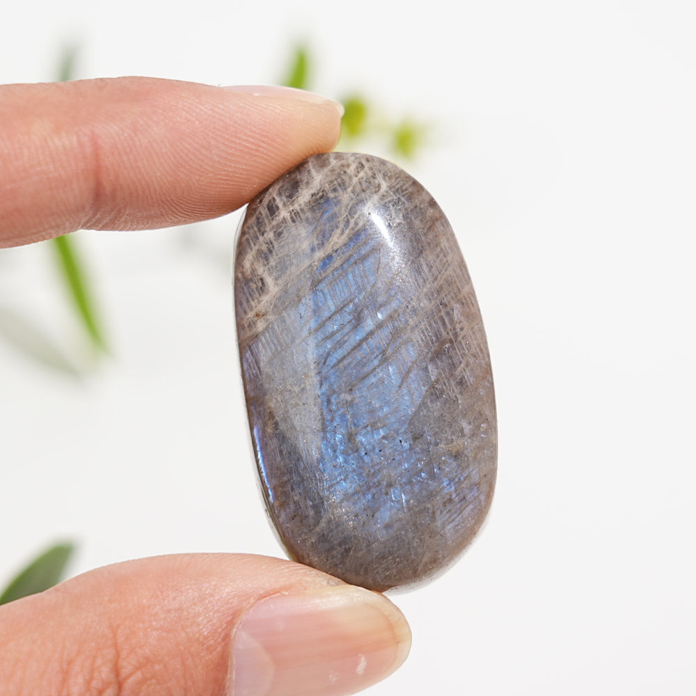 Natural Moonstone Palm Stone