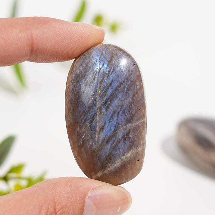 Natural Moonstone Palm Stone