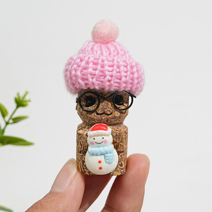 A Slightly Imperfect Natural Crystal Cute Groot With Hat