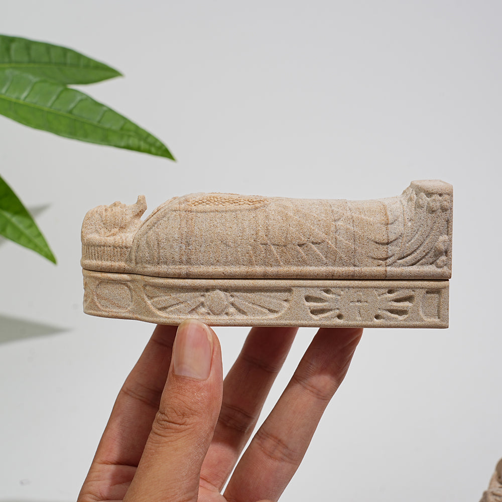 Natural Sand Stone Mummy Carving
