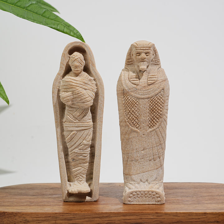 Natural Sand Stone Mummy Carving