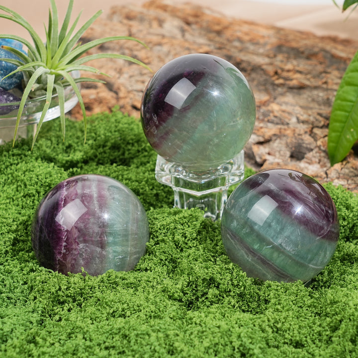 Natural Crystal Fluorite Sphere