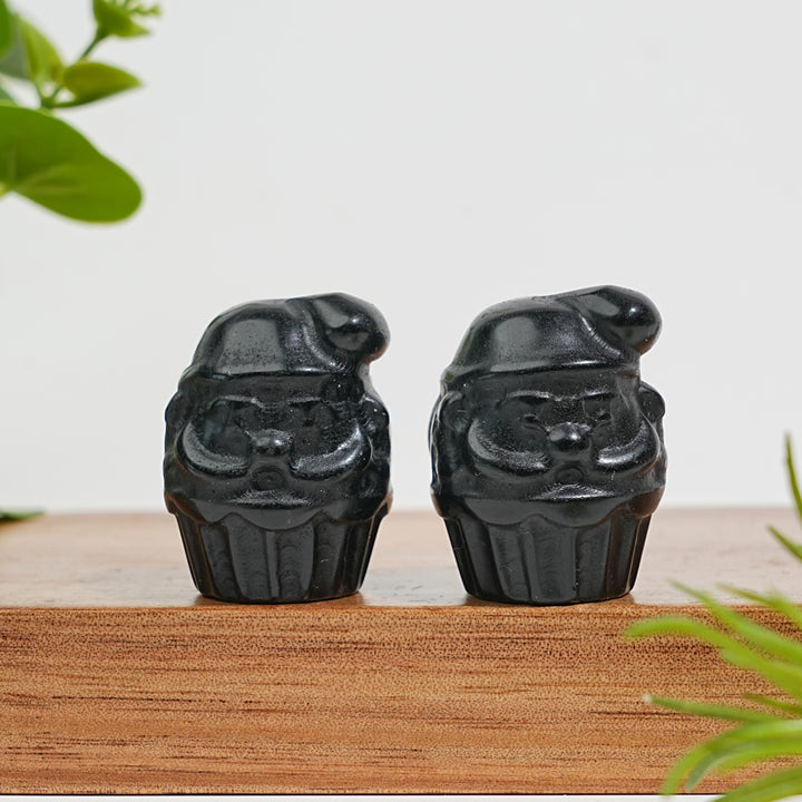 Natural Crystal Cute Santa Cupcake