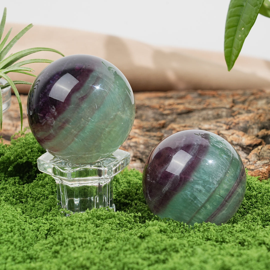 Natural Crystal Fluorite Sphere