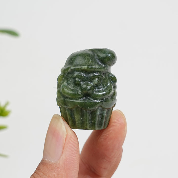 Natural Crystal Cute Santa Cupcake