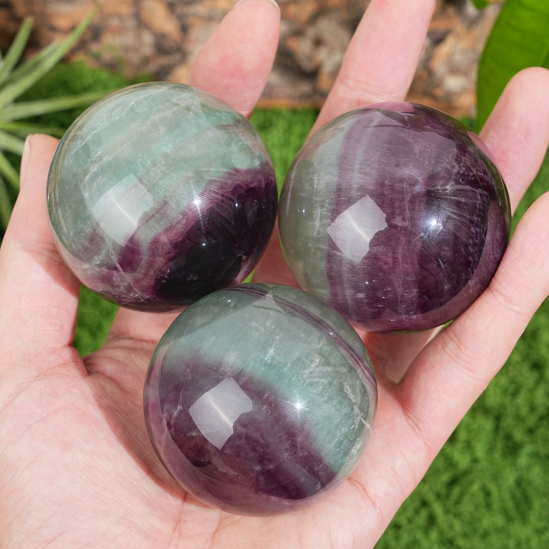 Natural Crystal Fluorite Sphere