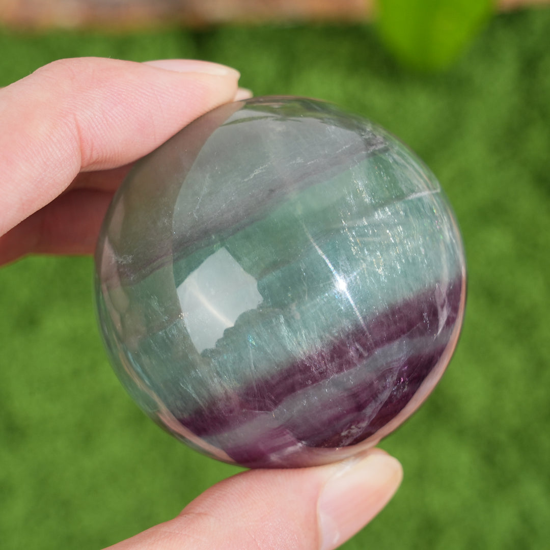 Natural Crystal Fluorite Sphere