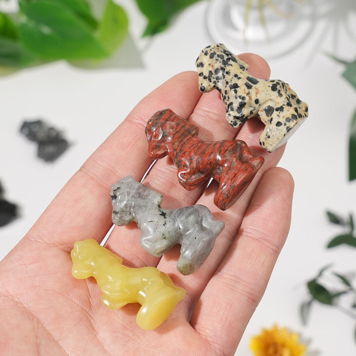 Natural Crystal Carving Mini Horse