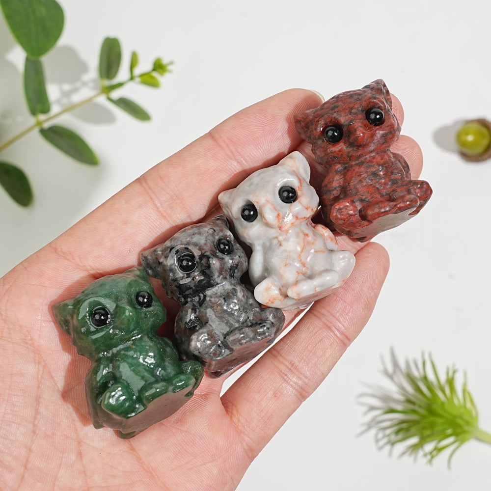 Natural Crystal Cute Sitting Small Griffon