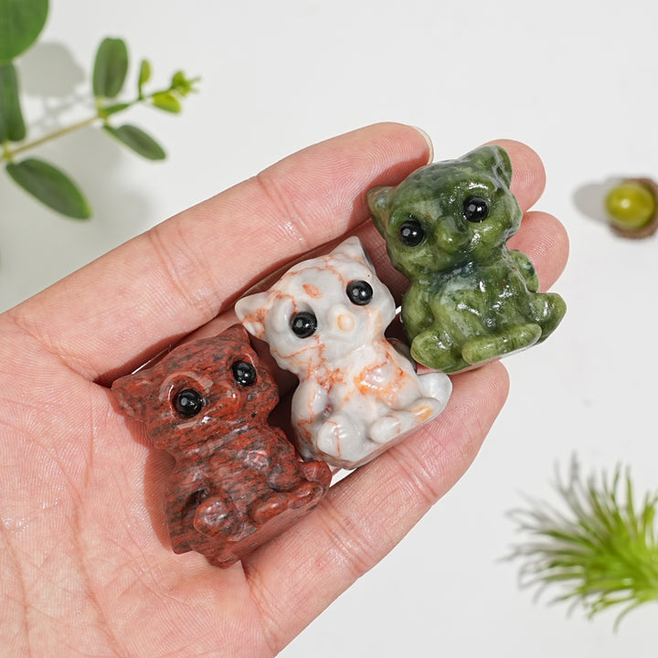 Natural Crystal Cute Sitting Small Griffon