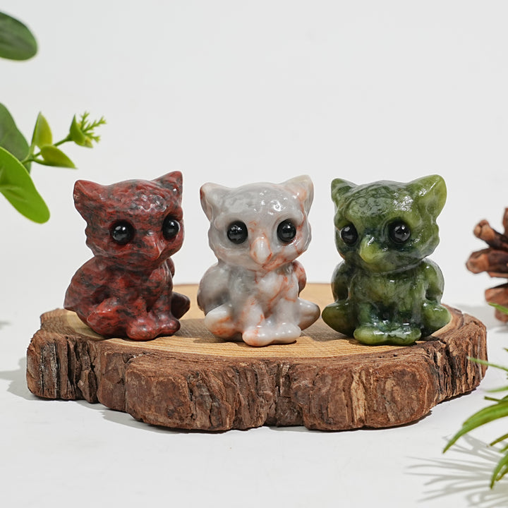 Natural Crystal Cute Sitting Small Griffon