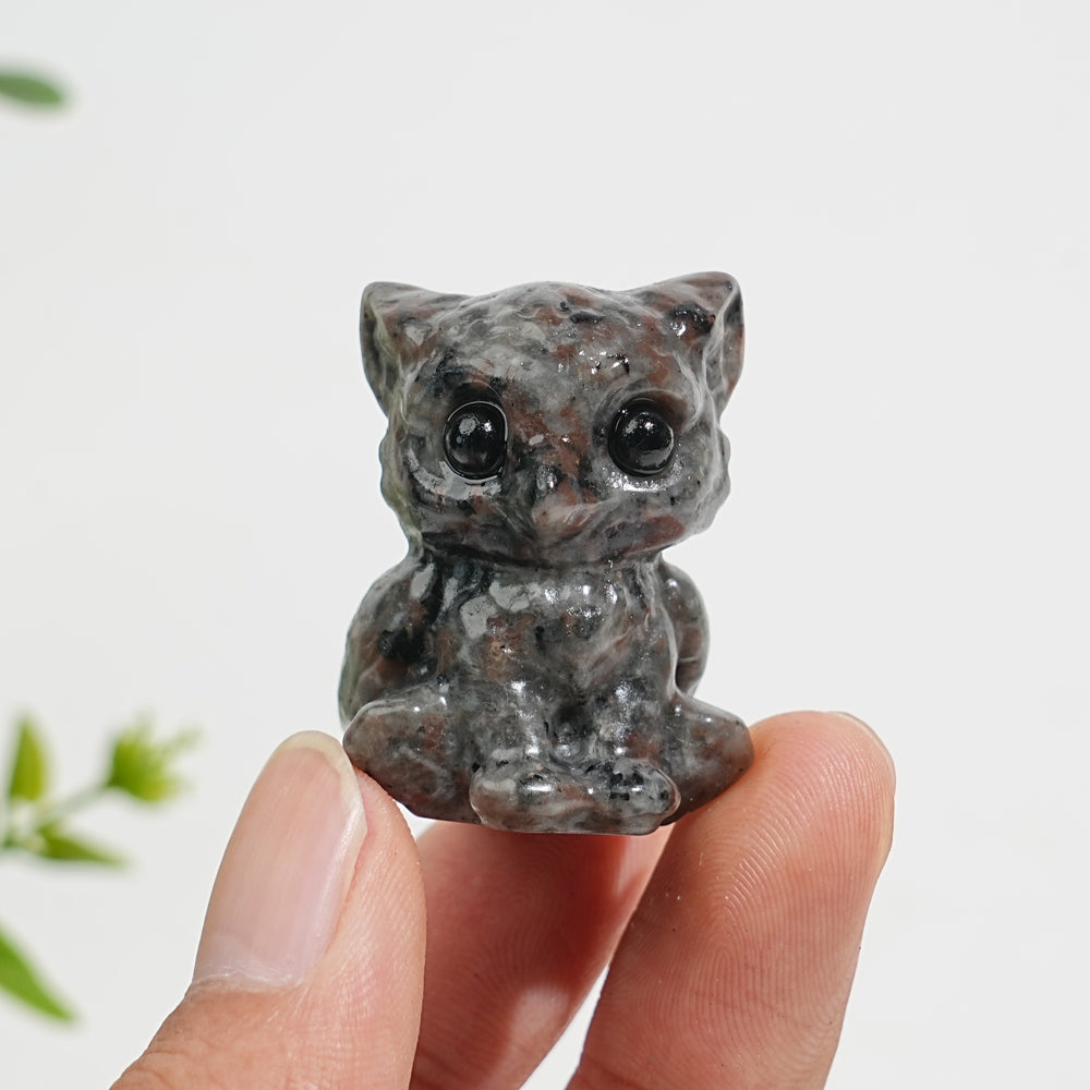 Natural Crystal Cute Sitting Small Griffon