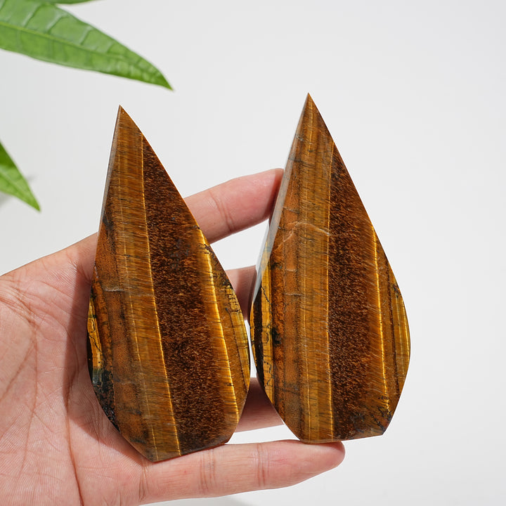 Natural Crystal Tiger Eye Teardrop