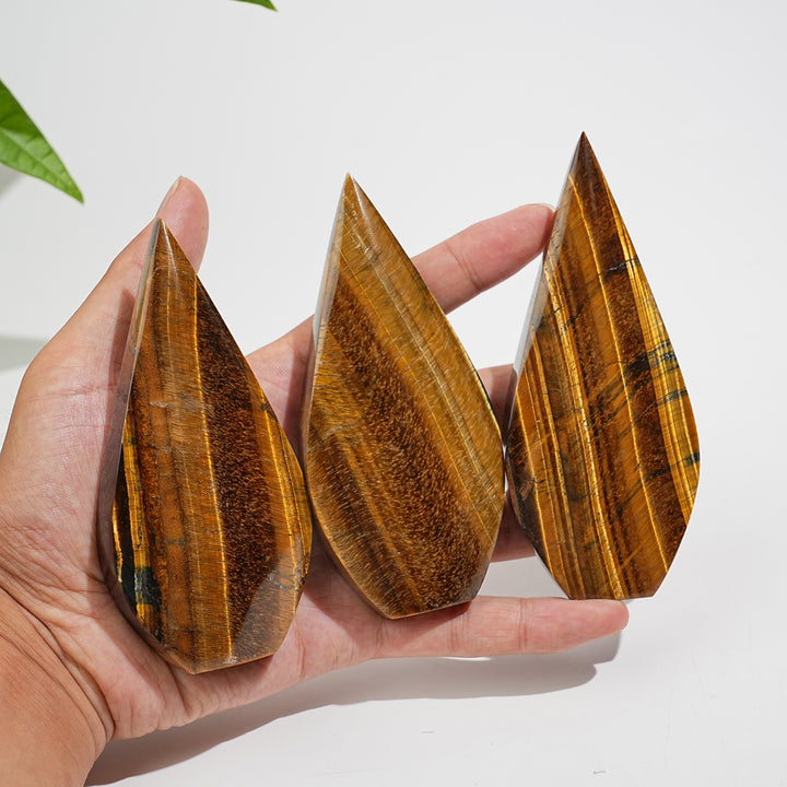 Natural Crystal Tiger Eye Teardrop
