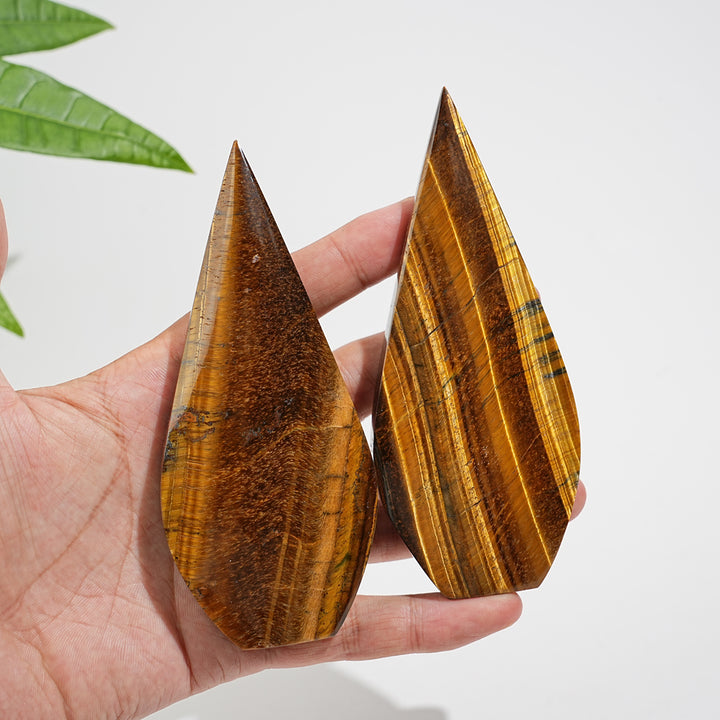Natural Crystal Tiger Eye Teardrop