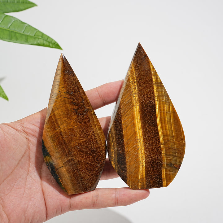 Natural Crystal Tiger Eye Teardrop