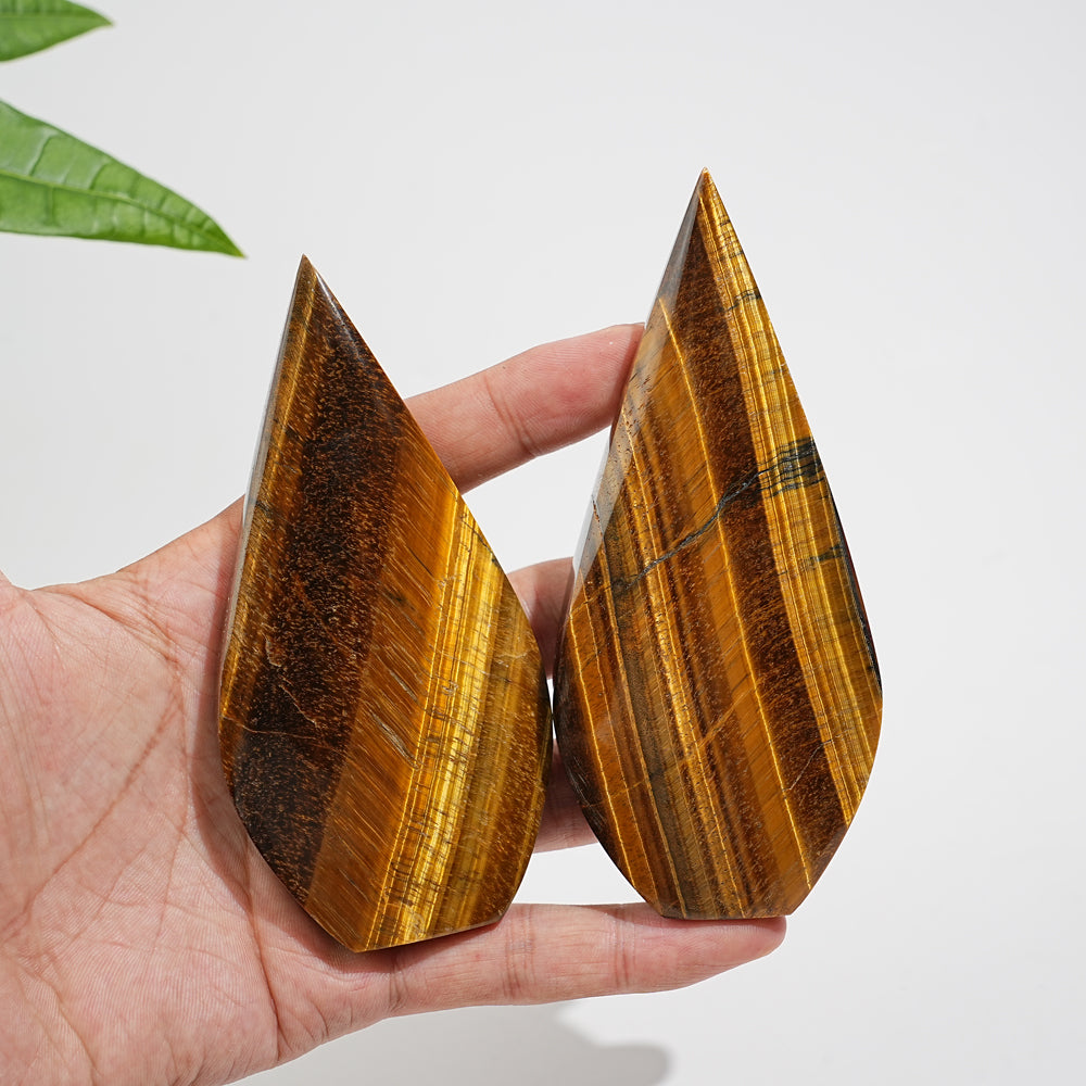 Natural Crystal Tiger Eye Teardrop