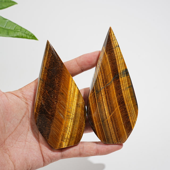Natural Crystal Tiger Eye Teardrop