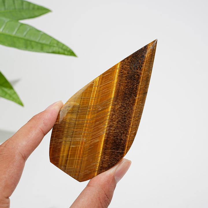 Natural Crystal Tiger Eye Teardrop