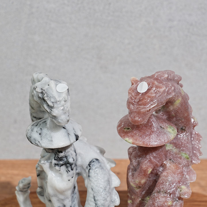 A Slightly Imperfect Natural Crystal Carving Guardian Dragon