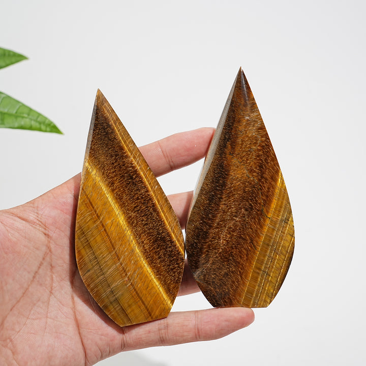 Natural Crystal Tiger Eye Teardrop