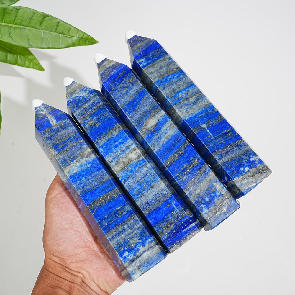 Unique,Natural Exquisite Crystal Lapis Lazuli Point