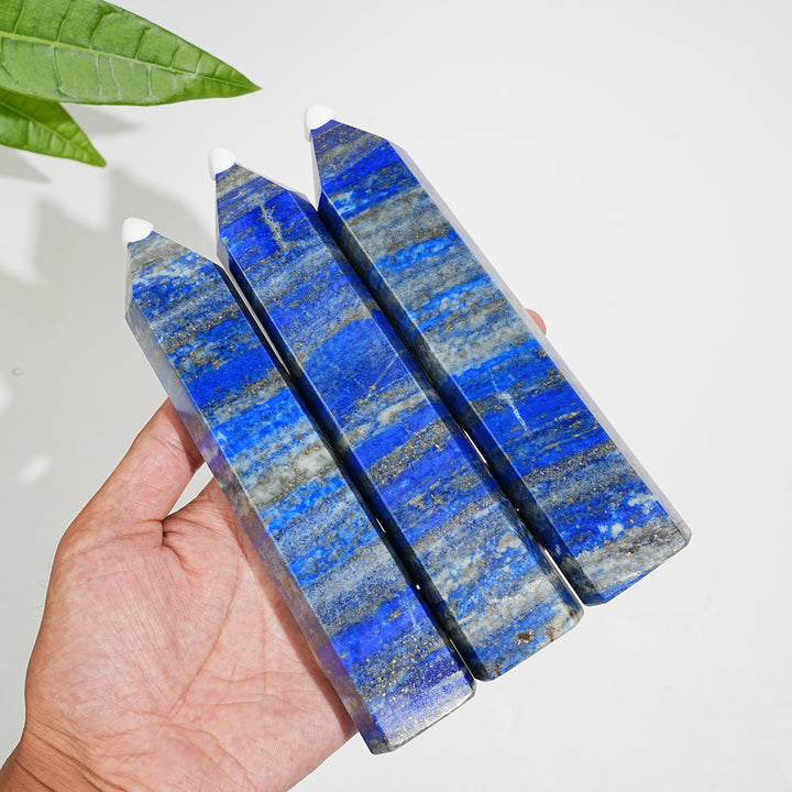 Unique,Natural Exquisite Crystal Lapis Lazuli Point