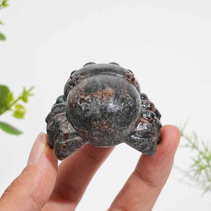 Natural Crystal Big-Eyed Spider Carving