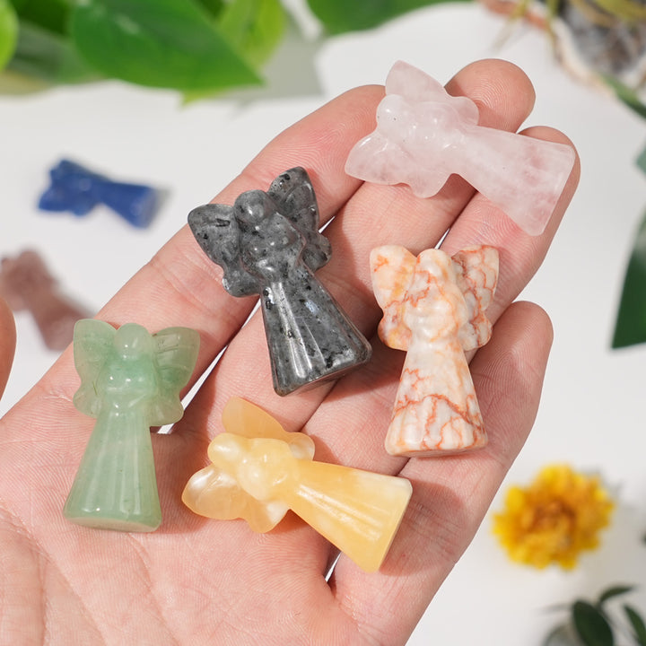 Natural Crystal Carving Mini Fairy